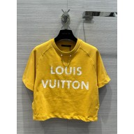 LOUIS VUITTON Vintage-Effect Crop Top 1AFMPF 2024