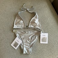 CHANEL Stretch Jersey Silver Swimsuit 2024