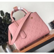 Louis Vuitton Montaigne BB Bag in Monogram Empreinte Leather M44123 Pink