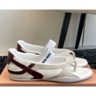 Miu Miu mesh & suede flip sandals 02 2025