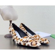 Bottega Veneta Boogie Pump Kitten heel pump realised in calf hair with jaguar print Jaguar heel 4.5cm 2025
