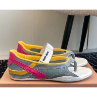 Miu Miu mesh & suede flip sandals 05 2025