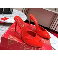 Christian Louboutin Me Dolly 85mm Patent Leather Mules red 2023