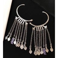 Saint Laurent Clip-on Tassel Earrings 2018