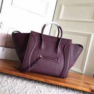 celine grained calfskin phantom luggage burgundy
