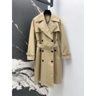 dior Beige Cotton Gabardine trench coat 2024