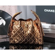 Chanel gold 25 Small Handbag in Grained Calfskin & Gold-Tone Metal AS5293 2025