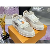 Louis Vuitton women's/men's LV Trainer sneakers white 2024