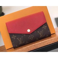  Louis Vuitton Pallas Canvas Wallet Monogram Canvas M60140 Red