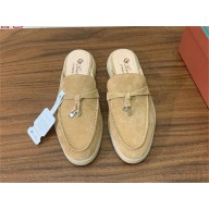 Loro Piana Babouche Charms Walk Loafers IN Suede Goatskin 19 2024