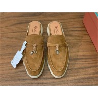 Loro Piana Babouche Charms Walk Loafers IN Suede Goatskin 21 2024