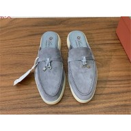 Loro Piana Babouche Charms Walk Loafers IN Suede Goatskin 23 2024