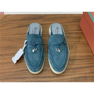 Loro Piana Babouche Charms Walk Loafers IN Suede Goatskin 25 2024