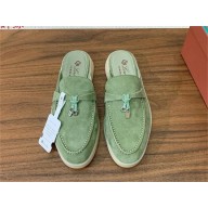 Loro Piana Babouche Charms Walk Loafers IN Suede Goatskin 27 2024