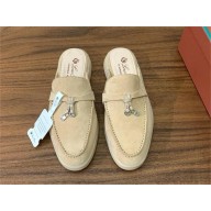 Loro Piana Babouche Charms Walk Loafers IN Suede Goatskin 28 2024
