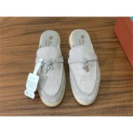 Loro Piana Babouche Charms Walk Loafers IN Suede Goatskin 30 2024