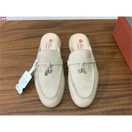 Loro Piana Babouche Charms Walk Loafers IN Suede Goatskin 32 2024