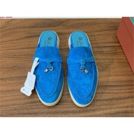 Loro Piana Babouche Charms Walk Loafers IN Suede Goatskin 10 2024