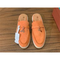 Loro Piana Babouche Charms Walk Loafers IN Suede Goatskin 12 2024