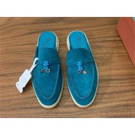 Loro Piana Babouche Charms Walk Loafers IN Suede Goatskin 13 2024
