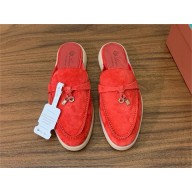 Loro Piana Babouche Charms Walk Loafers IN Suede Goatskin 14 2024
