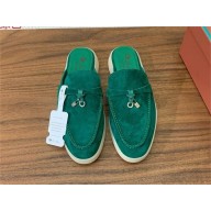 Loro Piana Babouche Charms Walk Loafers IN Suede Goatskin 16 2024