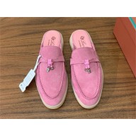 Loro Piana Babouche Charms Walk Loafers IN Suede Goatskin 17 2024