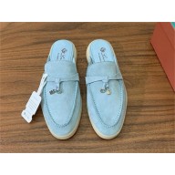 Loro Piana Babouche Charms Walk Loafers IN Suede Goatskin 18 2024