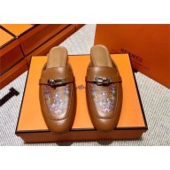 Hermes Kelly Buckle Oz Mules 69(original quality)