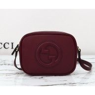 Gucci Blondie mini shoulder bag 820429 Gucci Rosso Ancora red smooth leather 2024
