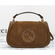 Gucci Blondie shoulder bag 815719 Brown suede 2024