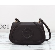Gucci Blondie mini shoulder bag 815700 dark brown smooth leather 2024