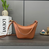 Loewe Mini Hammock Hobo bag in classic calfskin tan 2024