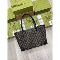 gucci black and ivory GG Ophidia medium tote with Web 2022