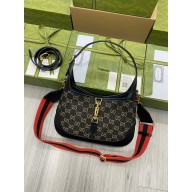 gucci black and ivory GG Jackie 1961 small shoulder bag 678843 2022