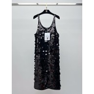 chanel black sequins dress 02 2023