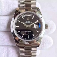 rolex day-date automatic watch 41mm black
