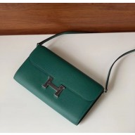 Hermes constance to go bag in epsom leather Vert Bengale