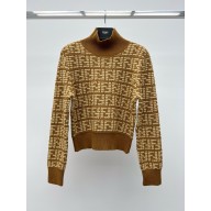 fendi Brown cashmere pullover 2024