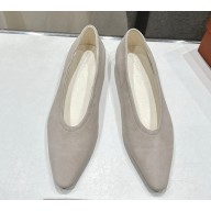Loro Piana Rebecca Ballerinas in suede Calfskin 09-2024