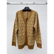 Fendi Brown cashmere cardigan 2024