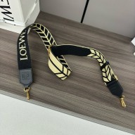 LOEWE webbing chevron strap Natural/Black  2024