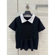 CHANEL BLACK COTTON TOP 2025