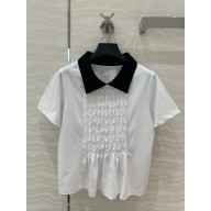 CHANEL WHITE COTTON TOP 2025