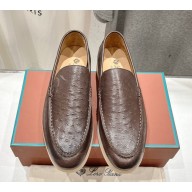 Loro Piana Women/Men calfskin Loafers 02-2024