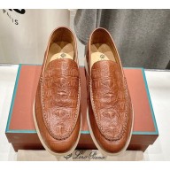 Loro Piana Women/Men calfskin Loafers 03-2024