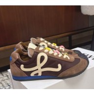 Loewe Ballet Runner 2.0 in nylon and calfskin dark brown 2025