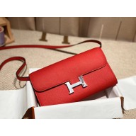 Hermes constance to go bag in epsom leather RED