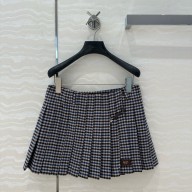 Prada multicolor Checked wool skirt 2024 