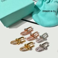 Tiffany HardWear Link Earrings with diamonds